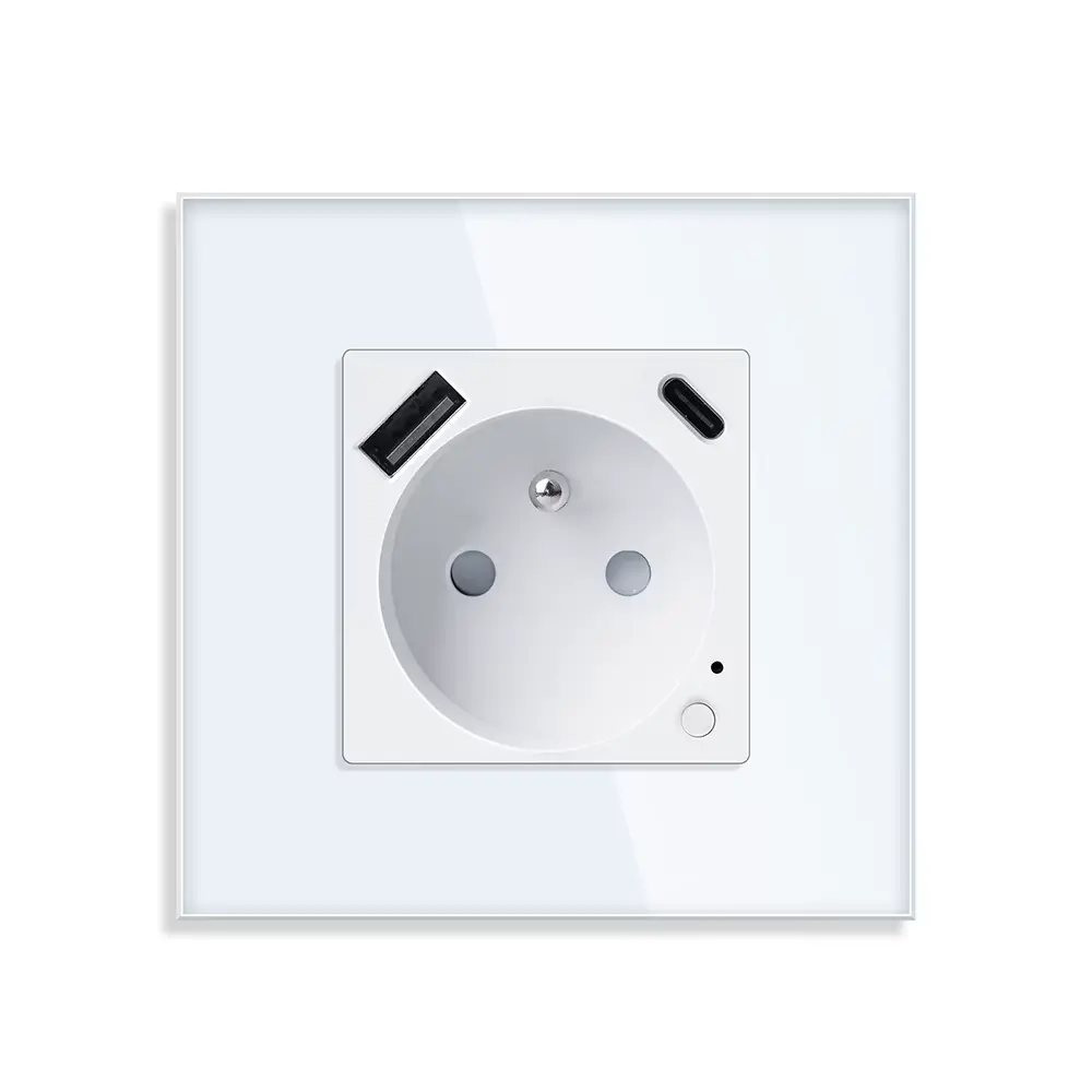 Prises  de courant connectée usb/usb-c wifi compatible Google home, Amazon Alexa, Tuya Smart life 