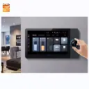 Ecran tactile de 7", WiFi multifonctionnel, système de musique de fond pour la maison, Tuya Zigbee Gateway 
