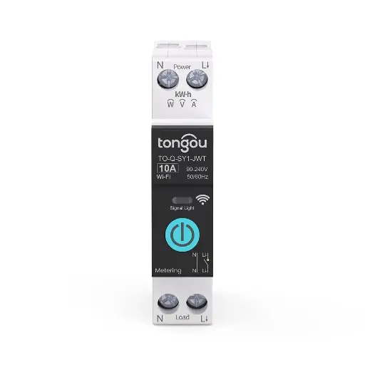 TONGOU Interrupteur Connecté  Intelligent Compatible avec Alexa,Google Assistant,TUYA/Smart Life APP Contrôle à Distance,Commutateur WiFi avec Mesure,Commande Vocale et Fonction de Temps