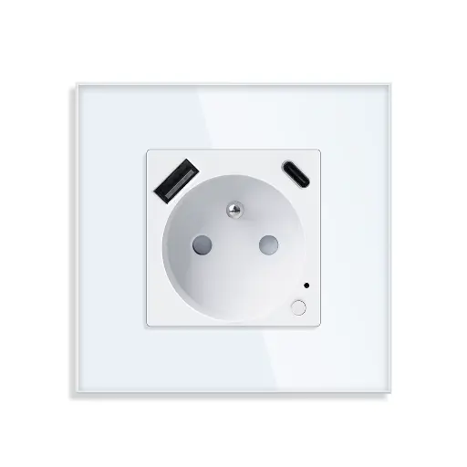 Prises  de courant connectée usb/usb-c wifi compatible Google home, Amazon Alexa, Tuya Smart life 