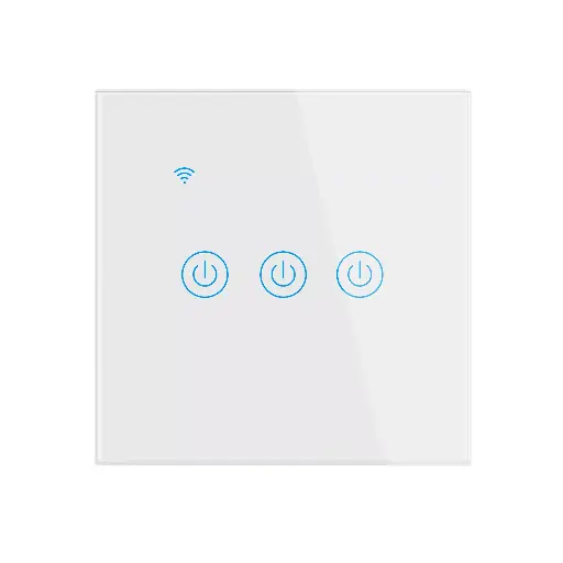 Interrupteurs connecté 3 gang wifi/Zigbee compatible Google home, Alexa Tuya/Smart Life sans neutre 